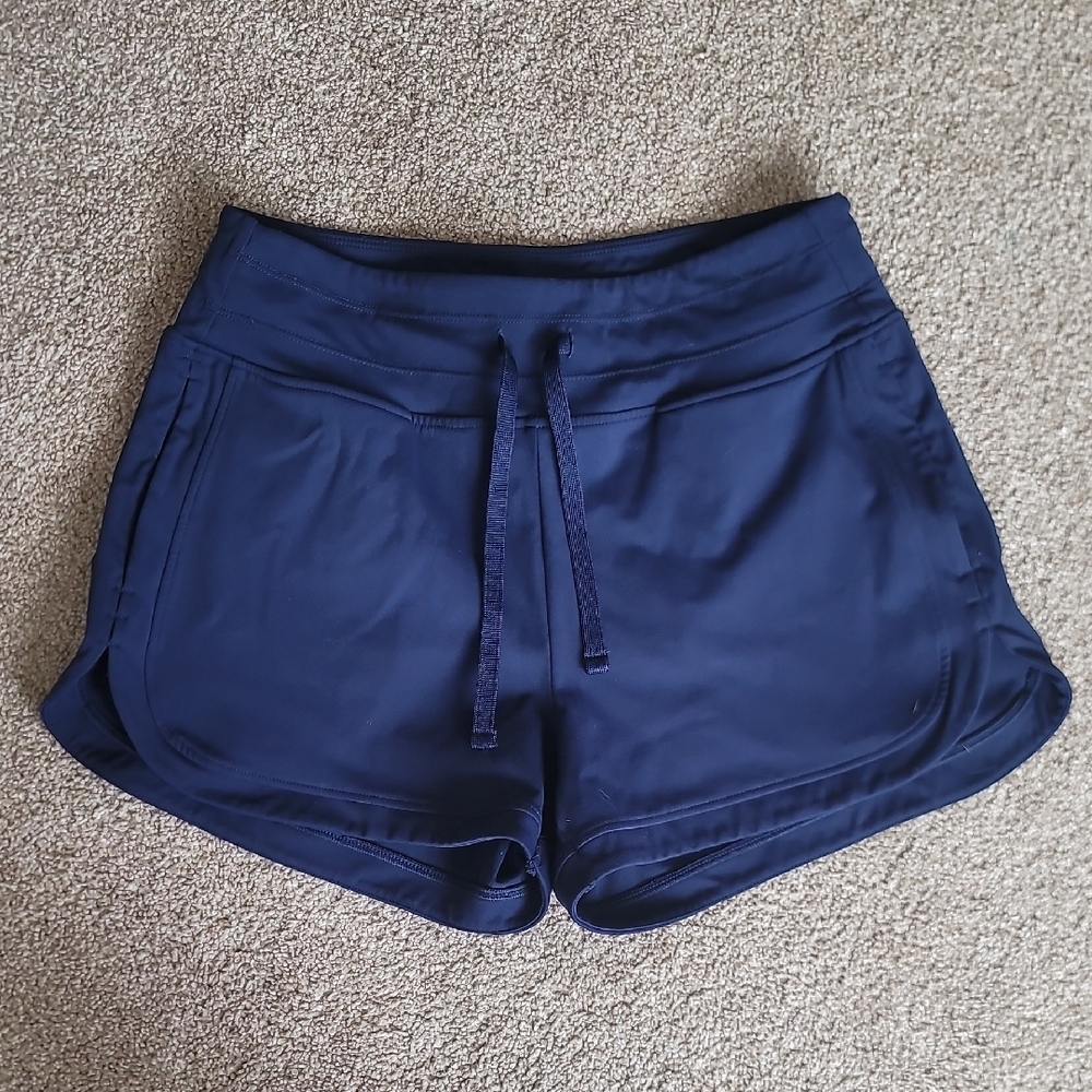 ZYIA Blue Athletic Shorts with Elastic Waistband